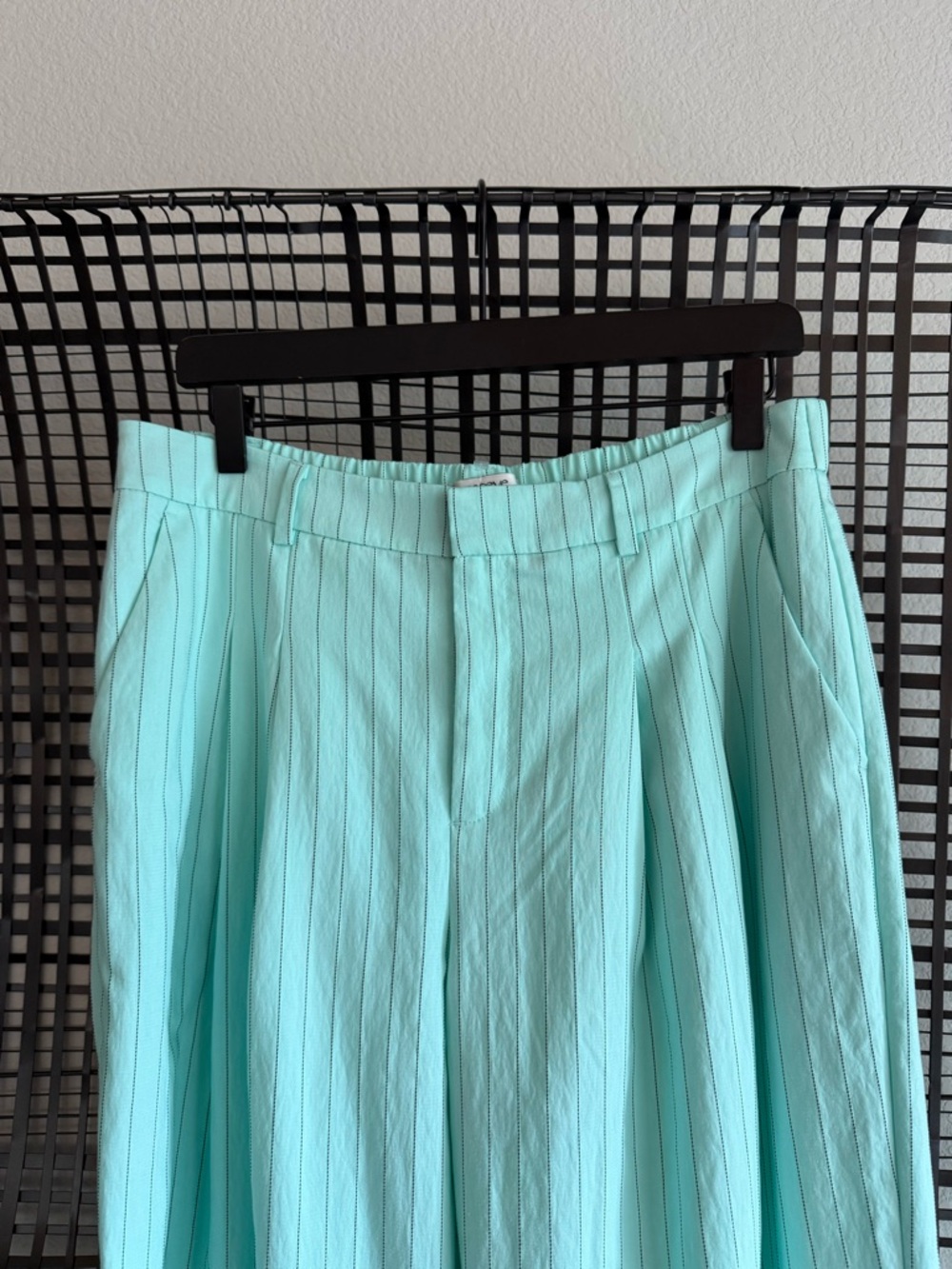 Anthropologie The Avery Pinstripe Wide-Leg Trousers by Maeve - Picture 3 of 7